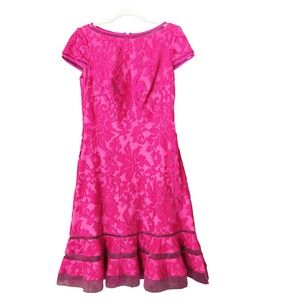 knee length dresses for ladies Kyra Bell Sleeve Lace Dress – Tadashi Shoji Official Online Boutique main image 0